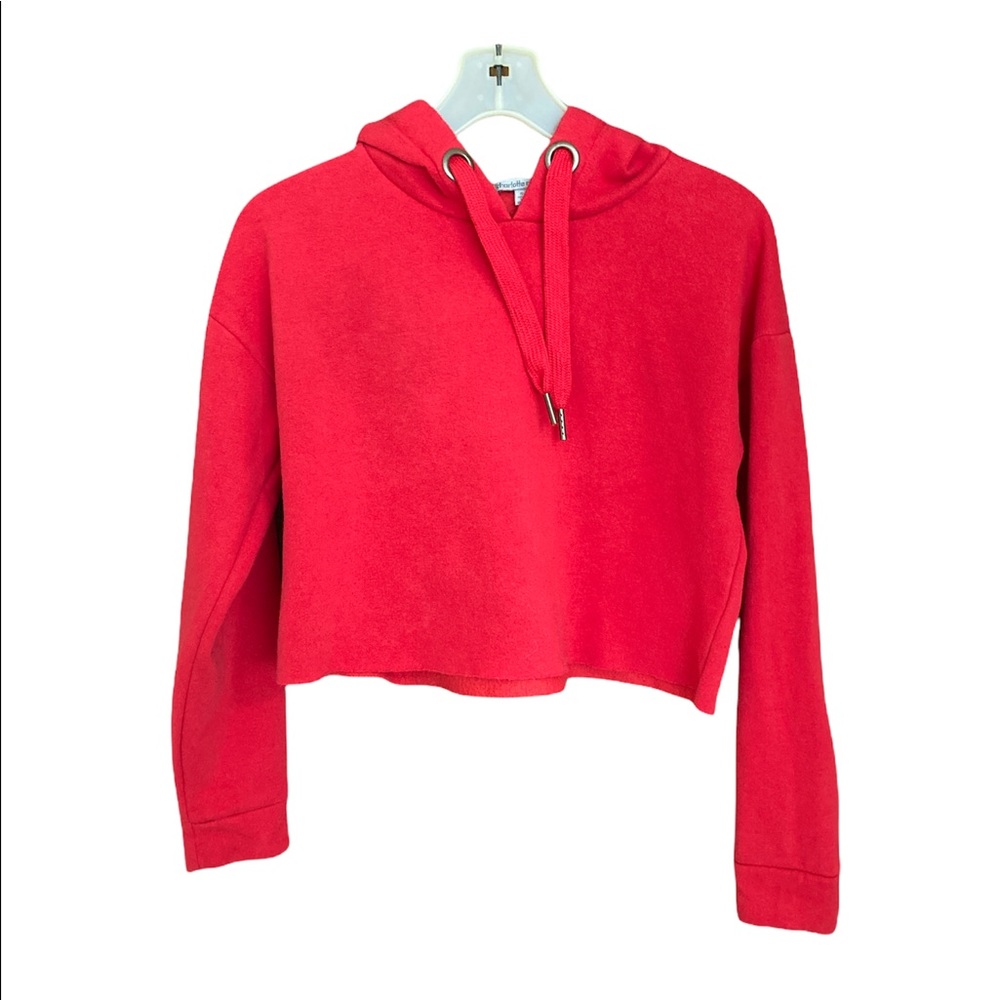 Charlotte Russe Red cropped top sweatshirt hoodie